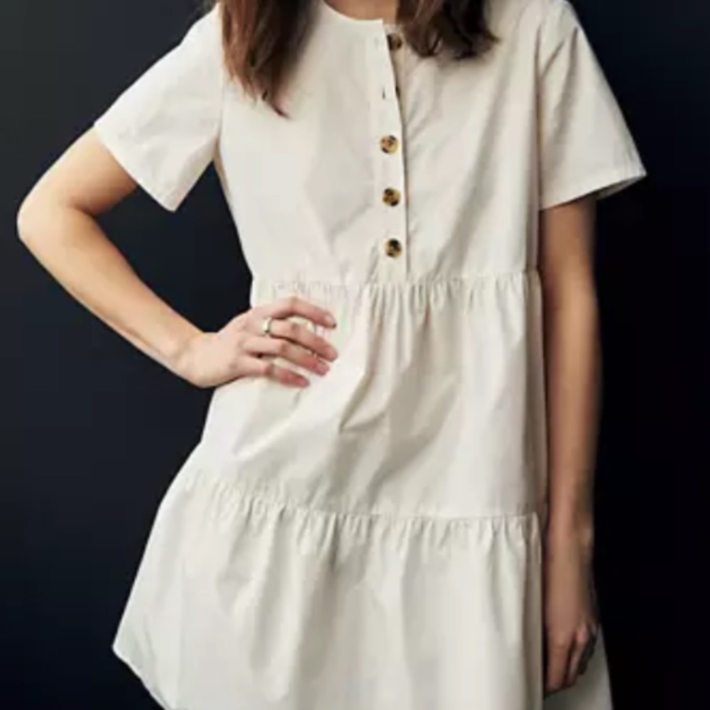 White mini dress